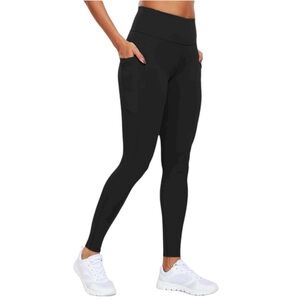 NWT Marc New York Performance Black Cotton Spandex Leggings w/ Side Pocket Small